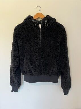 Lululemon Black Sherpa Half-Zip Pullover